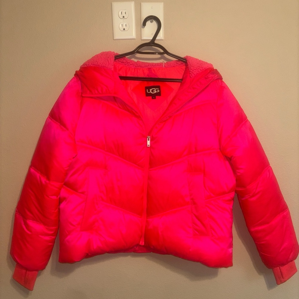UGG Pink Puffer Jacket